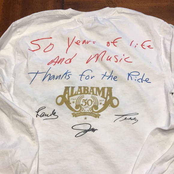 Alabama Country Music 50th Anniversary Long Sleeve Tee - Picture 3 of 6